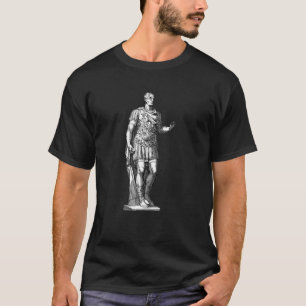 Julius Caesar Kaiserstatue Linie Art Roman Man T-Shirt