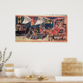 Julius Caesar Landung in England Poster (Küche)