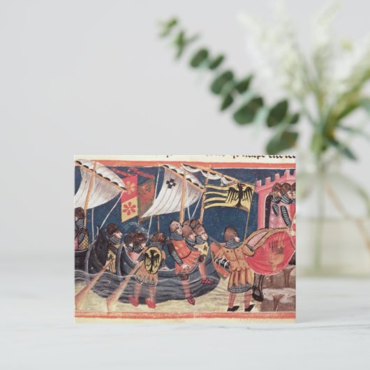 Julius Caesar Landung in England Postkarte (Stehend Vorderseite)