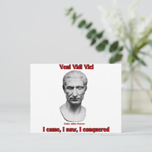 Julius Caesar Postkarte (Stehend Vorderseite)