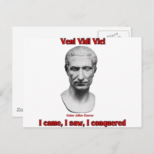 Julius Caesar Postkarte (Vorne/Hinten)