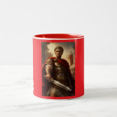 Julius Caesar rome's pride Zweifarbige Tasse (Mittel)