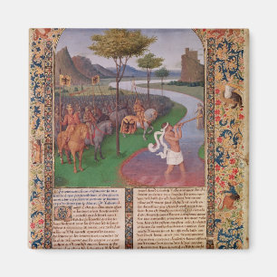 Julius Caesar überquert den Rubicon, c.1470 Magnet