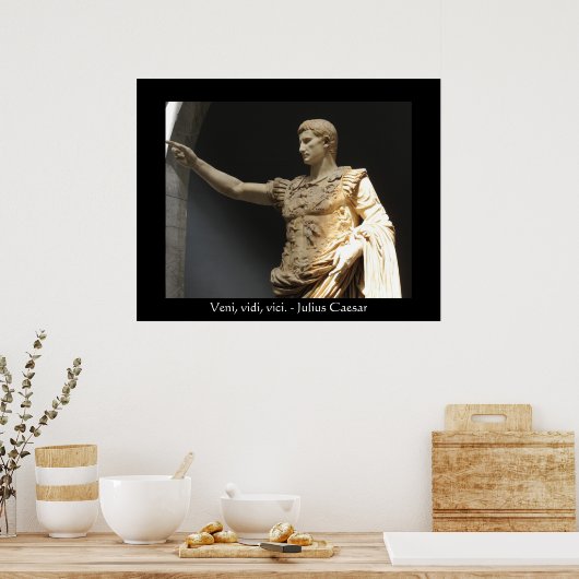 Julius Caesar zitieren POSTER (Küche)