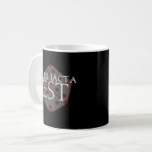 Julius Cäsar "Alea Iacta Est" "The Die is Cast" Kaffeetasse (Vorderseite Links)