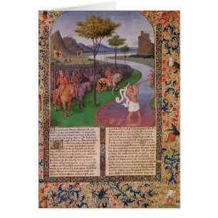 Julius Cäsar, der das Rubicon, c.1470 kreuzt