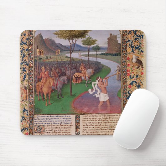 Julius Cäsar, der das Rubicon, c.1470 kreuzt Mousepad (Mit Mouse)
