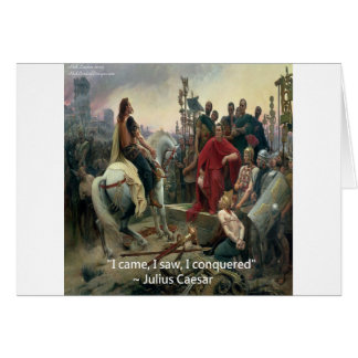 Julius Cäsar I kam ich sah ich erobert