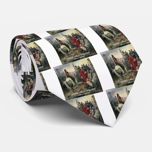 Julius Cäsar I kam ich sah ich erobert Krawatte (Gerollt)