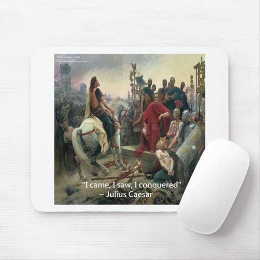 Julius Cäsar I kam ich sah ich erobert Mousepad (Mit Mouse)