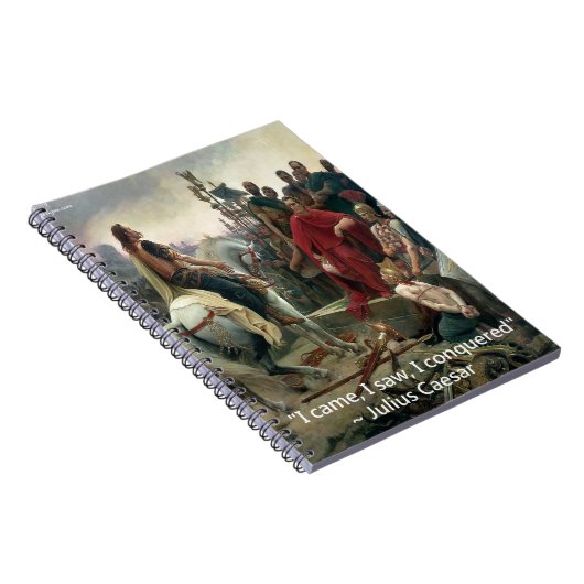 Julius Cäsar I kam ich sah ich erobert Notizblock (Rechte Seite)