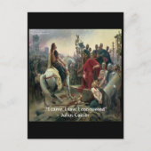 Julius Cäsar I kam ich sah ich erobert Postkarte (Vorderseite)