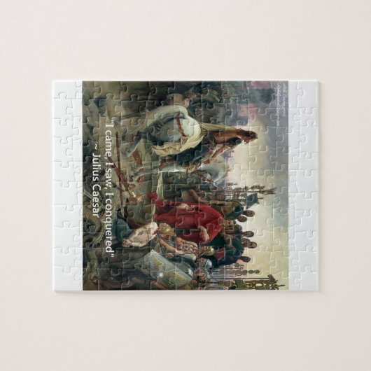 Julius Cäsar I kam ich sah ich erobert Puzzle (Horizontal)