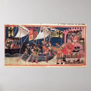 Julius Cäsar Landung in England Poster