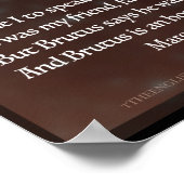 Julius Cäsar Überzeugung in Politik Poster (Ecke)