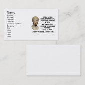 Julius Cäsar, zum alles nicht zu befürchten Visitenkarte (Vorne/Hinten)