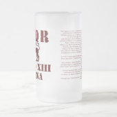 Julius Cäsars 13. Gemina römisches Legions-Glas Mattglas Bierglas (Mittel)