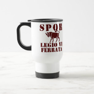 Julius Cäsars 6. Ferrata römische Legions-Tasse Reisebecher