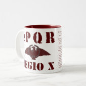 Julius Cäsars berühmte 10. römische Zweifarbige Tasse (Vorderseite Links)