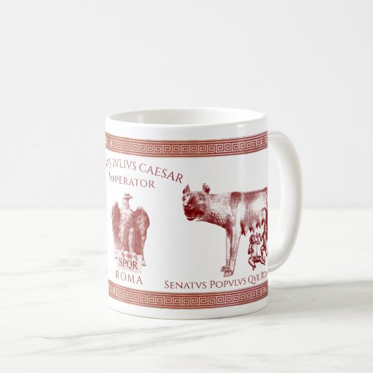 Julius Cäsars Kaiserreich Kaffeetasse (VorderseiteRechts)