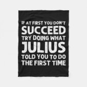 Julius Gift Name D Birthday Funny Chris  Fleecedecke (Vorderseite)