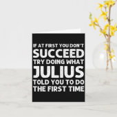 Julius Gift Name D Birthday Funny Chris Karte (Gelbe Blume)