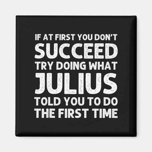 Julius Gift Name D Birthday Funny Chris Magnet (Vorne)