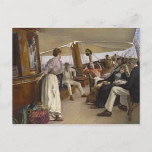 Julius LeBlanc Stewart- On Yacht "Nlieva", Venedig Postkarte