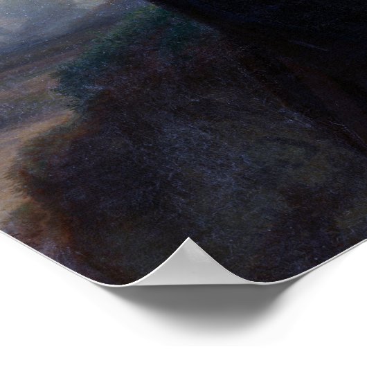 Julius Schrader Baron Alexander von Humboldt Poster (Ecke)