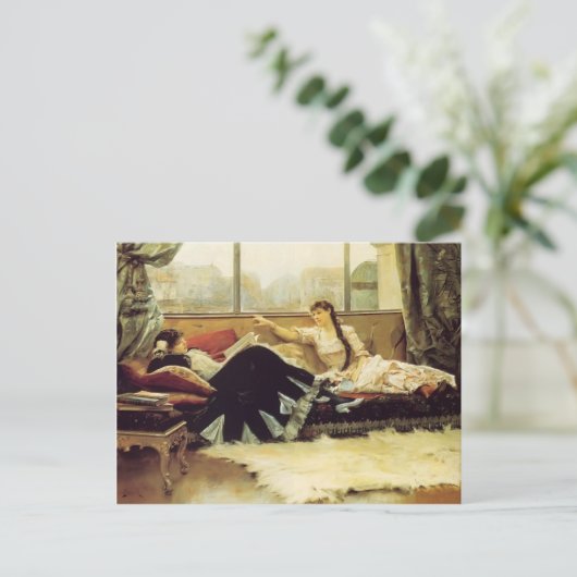 Julius Stewart-Sarah Bernhardt & Christine Nilsson Postkarte (Stehend Vorderseite)