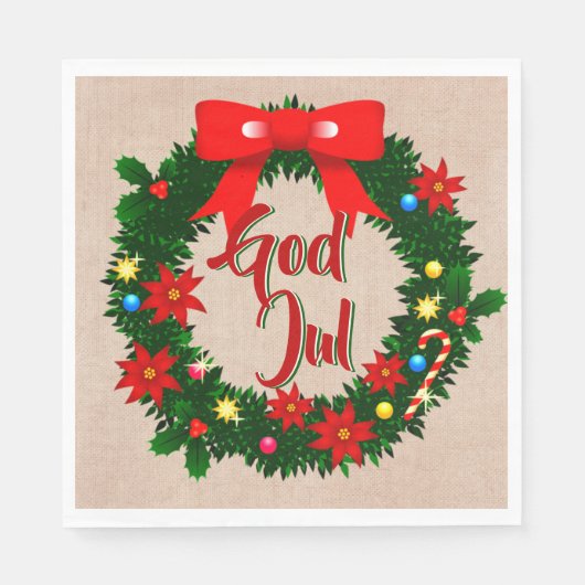 Julservett Luncheon Serviette (Vorderseite)