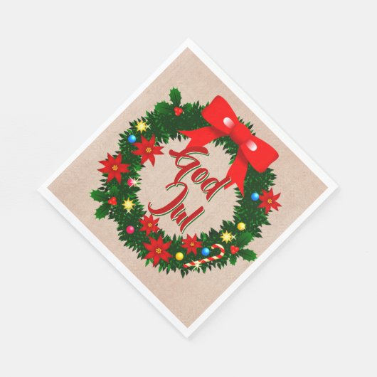 Julservett Luncheon Serviette (Ecke)