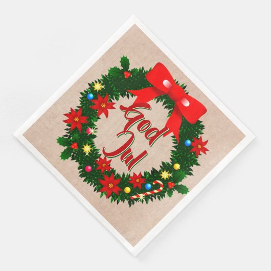 Julservett Luncheon Serviette (Ecke)