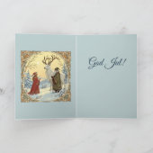 Jultomten And Tomtemor With Julbocken Yule Goat Karte (Innenseite)