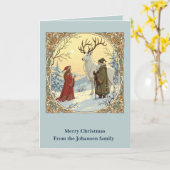 Jultomten And Tomtemor With Julbocken Yule Goat Karte (Gelbe Blume)