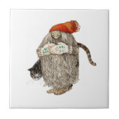 Jultomten Fliese (Vorderseite)