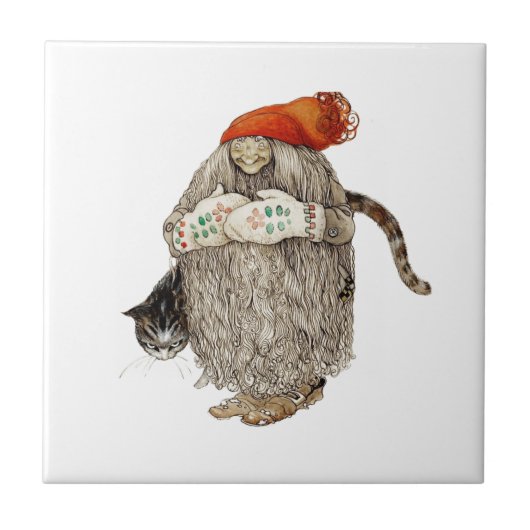 Jultomten Fliese (Vorderseite)