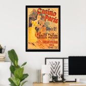 Julus Cheret Casino De Paris Print Poster (Heimbüro)