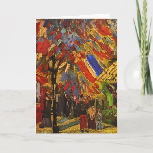 July 14th Celebration in Paris Van Gogh Fine Art Karte (Vorderseite)