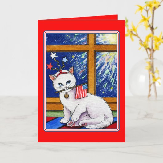 July 4 karte (Gelbe Blume)