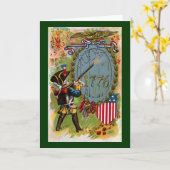 July 4th 1776 Minuteman Karte (Gelbe Blume)