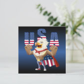 July 4th eagle feiertagskarte (Stehend Vorderseite)