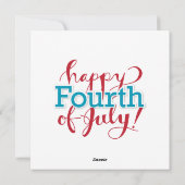 July 4th eagle feiertagskarte (Rückseite)