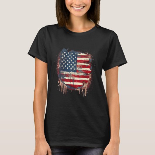 July 4th Product Patriotism, American Flag_22 T-Shirt (Vorderseite)