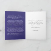 July Birth Flower Birthday Card | Delphiniums Karte (Innenseite)