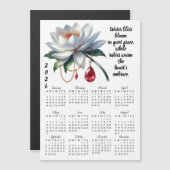 July Birth Flower & Stone Calendar Magnetkarte (Vorne/Hinten)