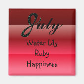 July Birthday Magnet (Vorne)