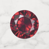 July Birthstone Ruby Table Confetti Konfetti (Klein Vorderseite)