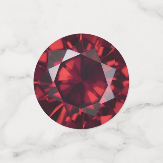 July Birthstone Ruby Table Confetti Konfetti (Klein Vorderseite)