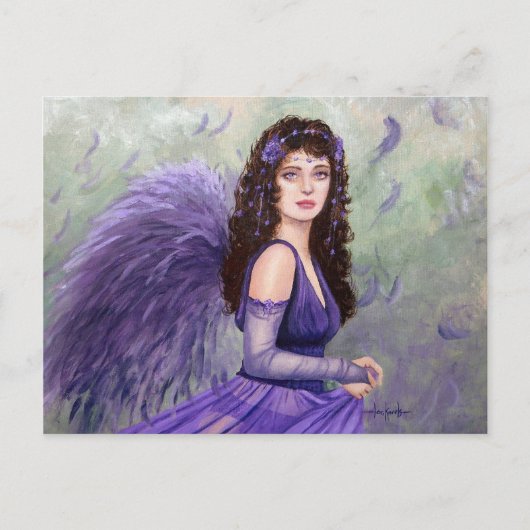July Fairy von Fantasy artist Lori Karels Postkarte (Vorderseite)